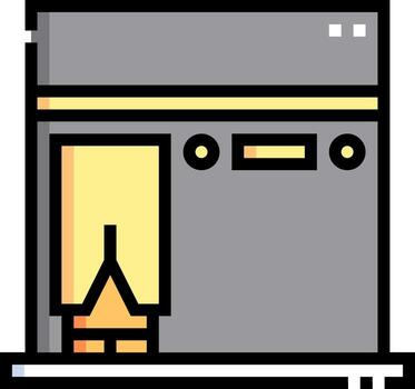 A computer with a keyboard and mouse on it vector