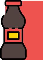 A bottle of milk with a red lid vector