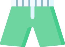 A green shorts with white stripes vector