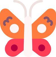 An orange butterfly with red spots on it vector