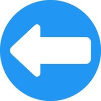 A blue and white arrow pointing in the direction of the right vector
