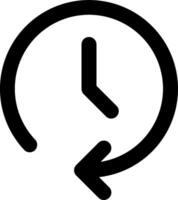 A clock with a arrow pointing to the right vector