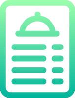 A menu icon with a green background vector