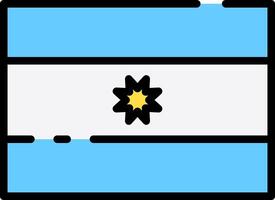 Flag of uruguay vector