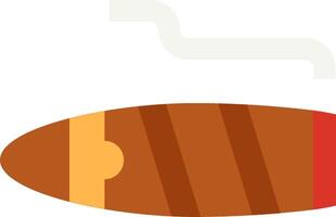 A cigarette and a cigar are sitting on top of a white background vector