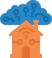 Home automation with smart home devices vector