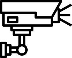An icon of a security camera on a white background vector