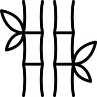 Bamboo tree icon illustration vector