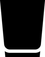 A black and white cup icon on a white background vector