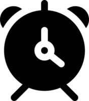 An alarm clock icon on a white background vector