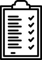 A checklist icon on a white background vector