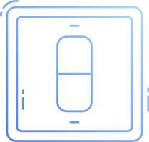 A pill icon on a white background vector