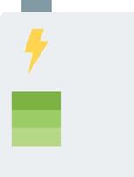 A battery with a lightning bolt on it vector