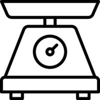 A black and white illustration of a scale vector