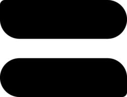 Two black and white buttons with the same shape vector