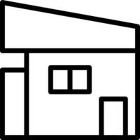 A black and white drawing of a house vector