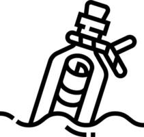 A bottle with a straw in it on a white background vector