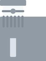 A flat icon of a refrigerator vector