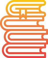 A stack of books with the word 'gift' written on it vector