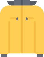 A yellow jacket with a hood on it vector