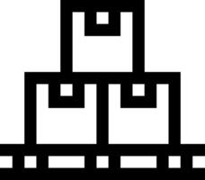A stack of boxes on a white background vector