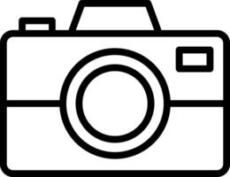 A camera icon on a white background vector