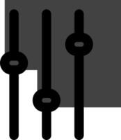 A black and white image of a musical instrument vector