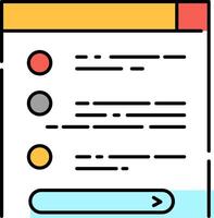 A web page with a button and a check box vector