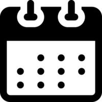 Calendar icon with dots on it vector