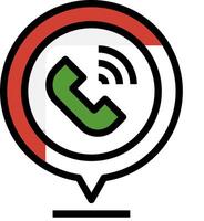 Call tracking app icon vector