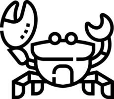 A crab with a wrench in its hand vector