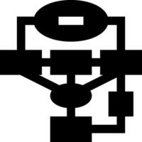 A black and white image of a computer vector