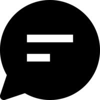 A black and white speech bubble with the word f in it vector