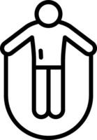 A man is standing in a circle with his hands on his knees vector