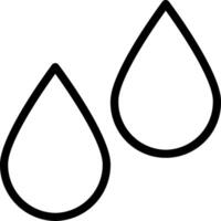 Two black and white water drops on a white background vector