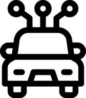 Automated driving car icon vector