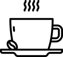 Coffee cup icon with steam coming out of it vector
