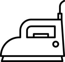 An iron icon on a white background vector