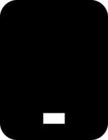 A black square with a white line on it vector
