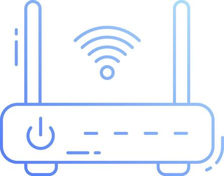 A wifi router icon on a white background vector