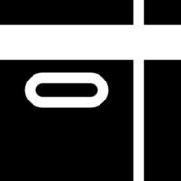 A black and white image of a cross vector