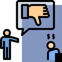 A person is pointing at a speech bubble with a hand pointing at it vector