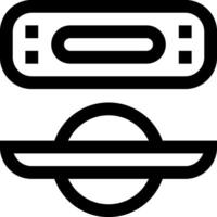 A black and white image of a game controller vector