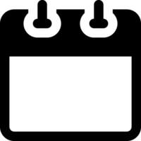 Calendar icon with a black background vector