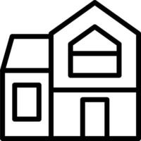 House icon with a window and door vector