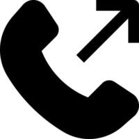 A phone icon with an arrow pointing to the left vector