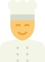 A chef avatar with a smile on his face vector