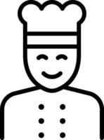 A chef icon on a white background vector
