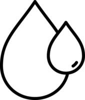 A black and white drop of water coloring page vector