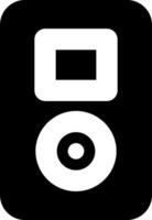 An mp3 player icon with a white background vector